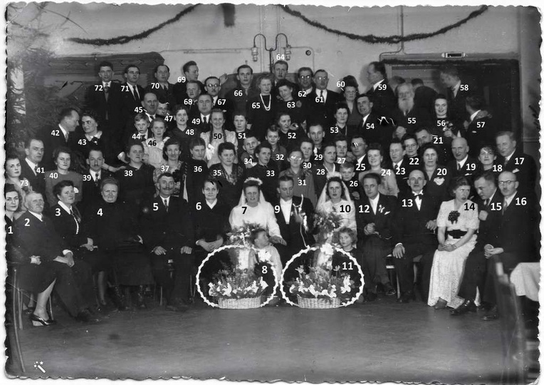 W styczniu 1947r w Ostrzeszowie  odbył się ślub moich rodziców Agnieszki Heblińs..., stare zdjęcia - 